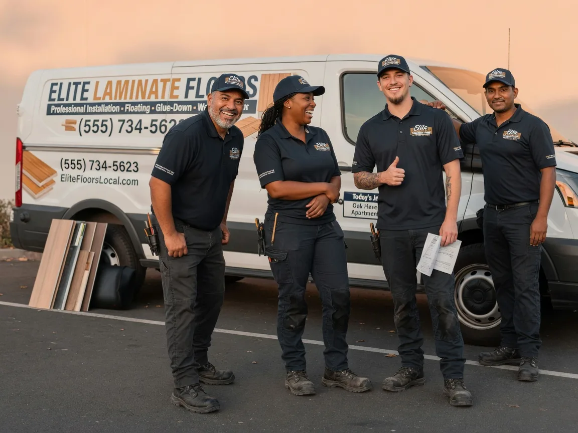Laminate flooring installation company in New Munich, MN